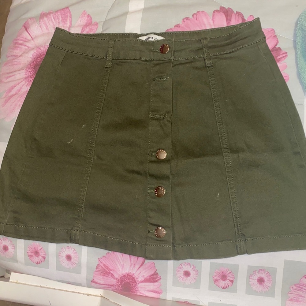 Olive skirt